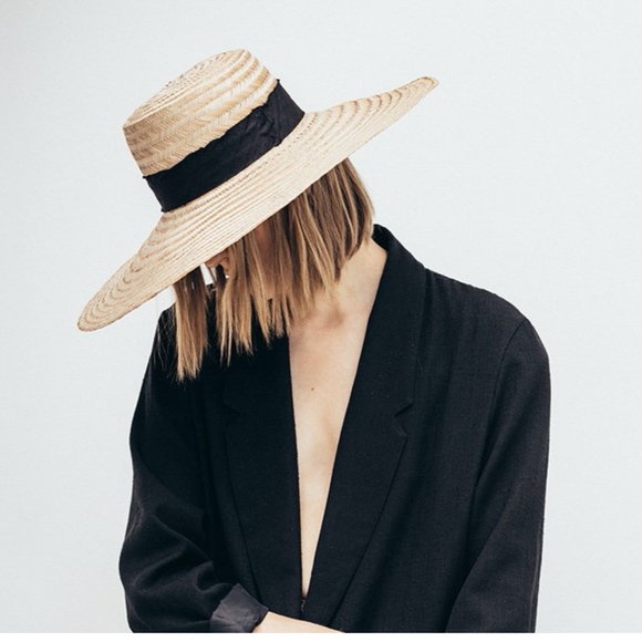 Janessa Leone Romy Straw Wide Brim Hat - Picture 5 of 8